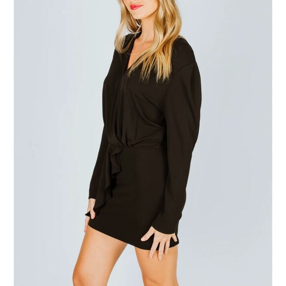 NWT IRO Paris Jersey Wrap Mini Dress - Picture 4 of 14